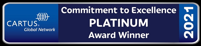 Castine Movers Receives Top Level, Commitment to Excellence Platinum Award at Cartus 2021 Global Network Conference