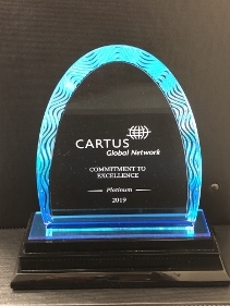 Castine Movers Receives Top Level, Commitment to Excellence Platinum Award  at Cartus 2019 Global Network Conference