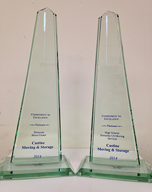 Castine Movers Receives Commitment to Excellence Platinum Award at Cartus 2014 Global Network Conference